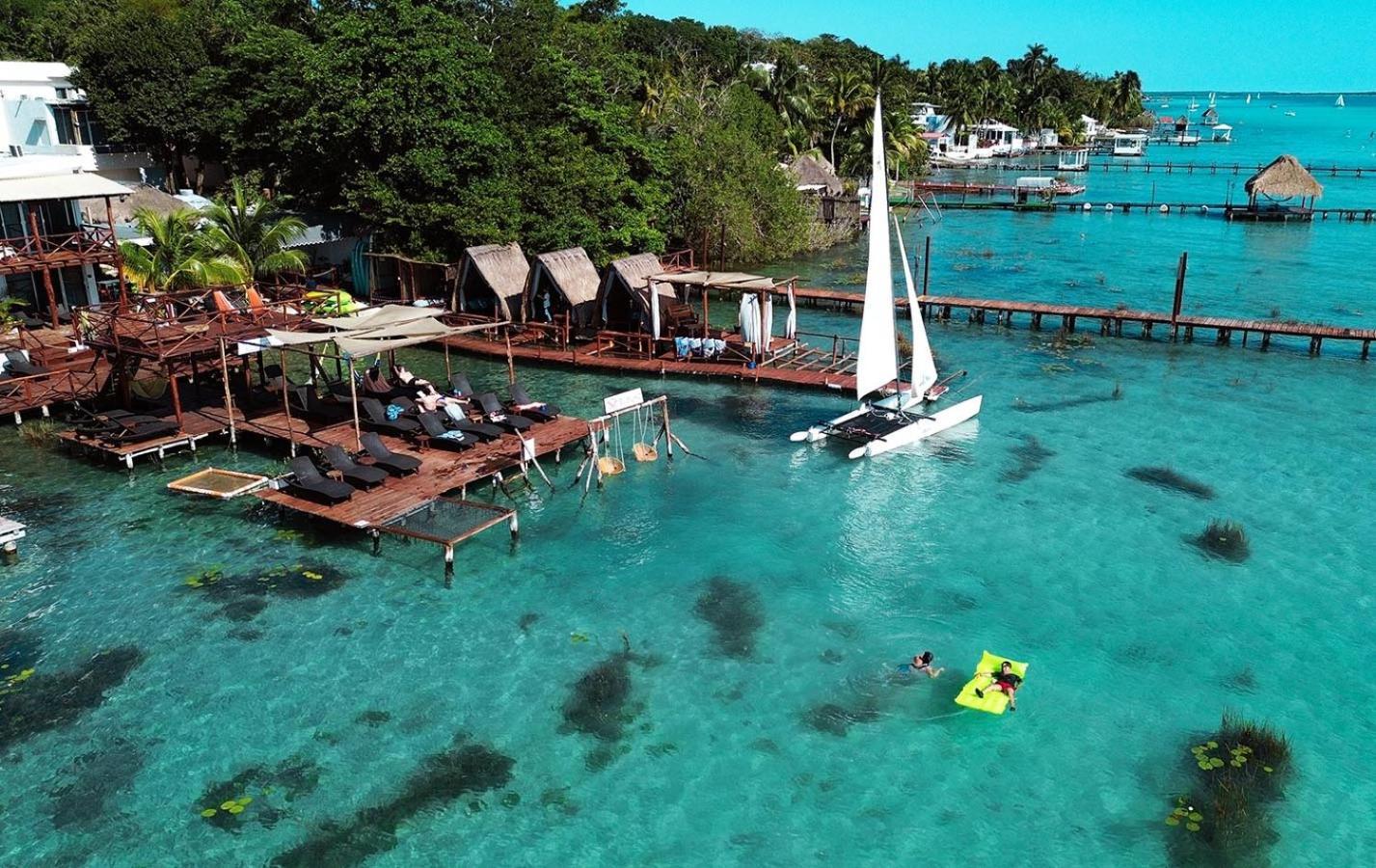 El Buho Lagoon Bacalar Exteriör bild